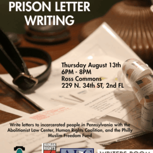 Aug. 13: Inside/Outside Letter-Writing Night