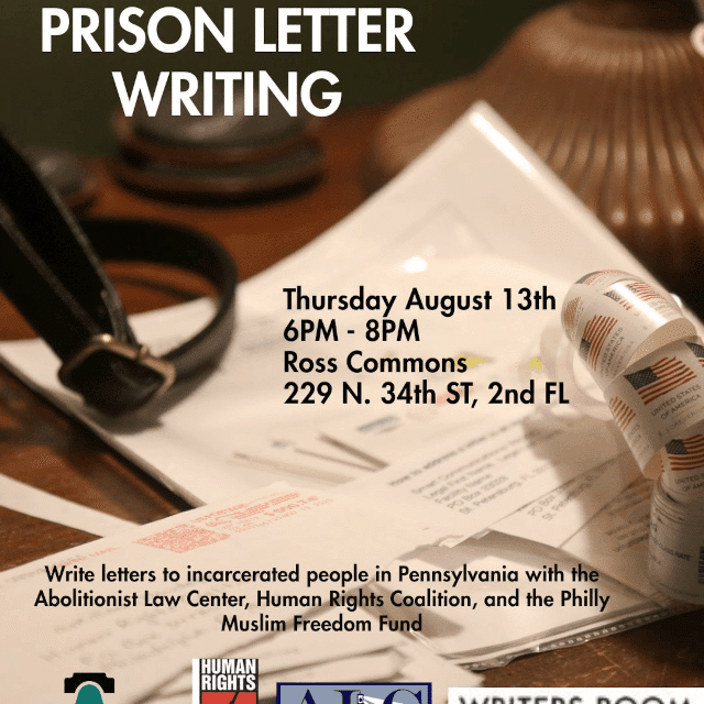 Aug. 13: Inside/Outside Letter-Writing Night