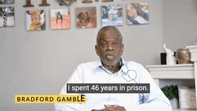 Video screenshot of Bradford Gamble