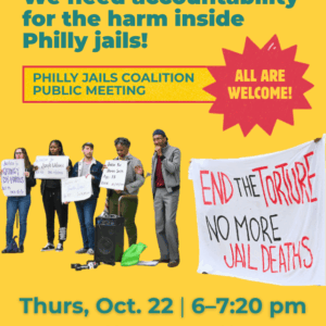 Oct. 22: Philly Jails Coalition Public Meeting